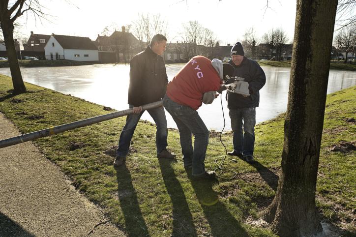 Installatie licht en geluid.